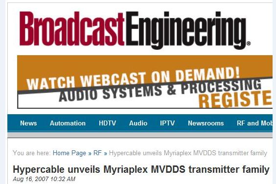 broadcast hypercable bandeau